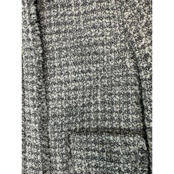 J.Crew Silver Metallic Grey Tweed Tweed Wool Blend Lady Jacket Blazer‎ Size 10 - Picture 6 of 11